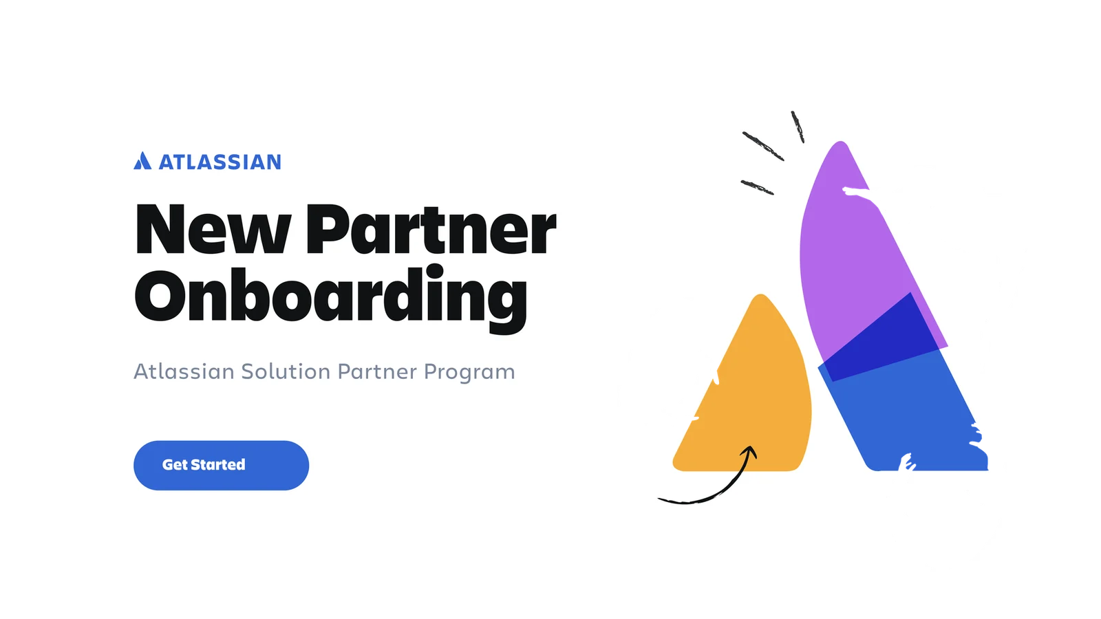 New Partner Onboarding cover with a "Get started" button.